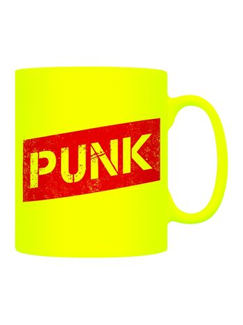 Mug Jaune Néon Punk 1