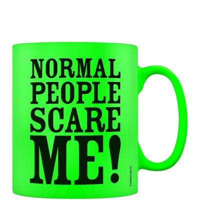 Normal People Scare Me Green Neon Mug