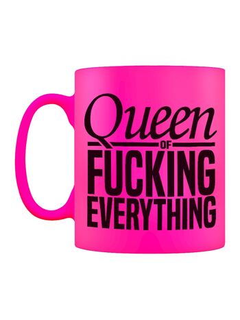 Mug néon rose Queen Of Fucking Everything 2