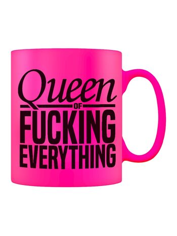 Mug néon rose Queen Of Fucking Everything 1