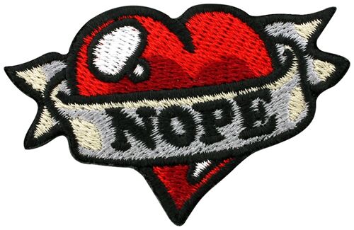 Nope Heart Patch