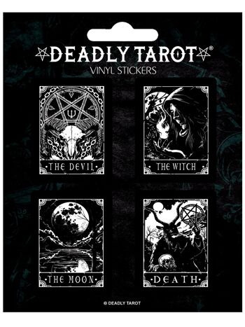 Ensemble d'autocollants en vinyle Deadly Tarot