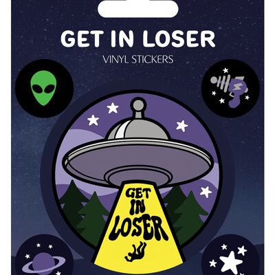 Get In Loser-Vinyl-Aufkleber-Set