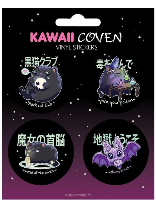 Kawaii Coven Vinyl Sticker Set