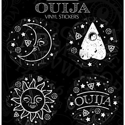 Ensemble d'autocollants en vinyle Ouija
