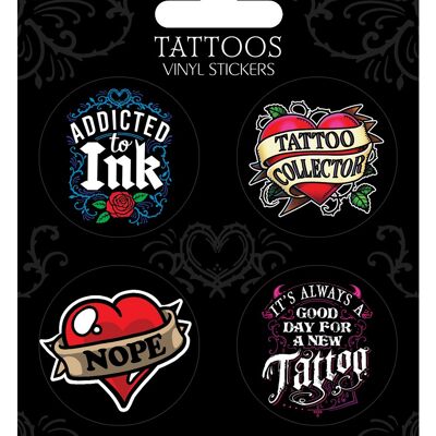 Conjunto de pegatinas de vinilo de tatuajes