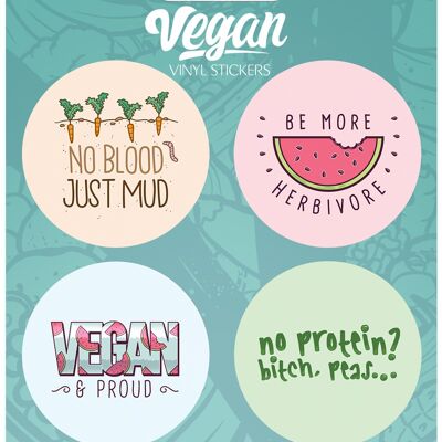 Vegan Vinyl Sticker Set