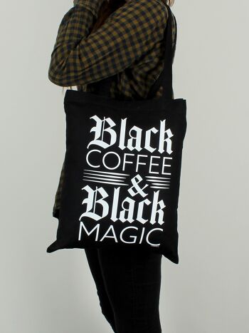 Sac fourre-tout café noir et magie noire 3