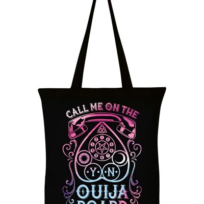 Chiamami sulla borsa tote nera della tavola Ouija