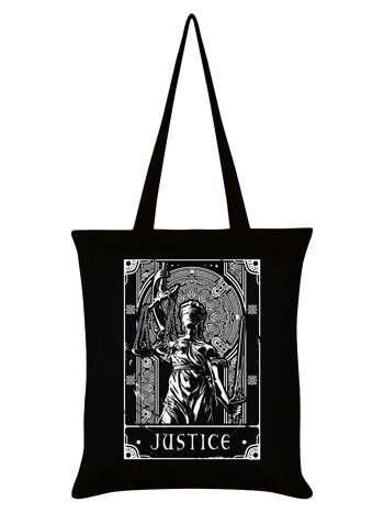 Tarot mortel - Justice Black Tote bag 1