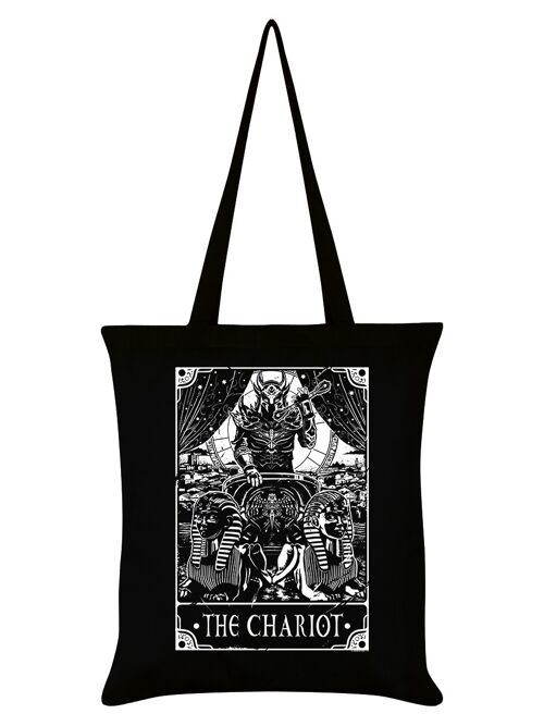 Deadly Tarot - The Chariot Black Tote Bag