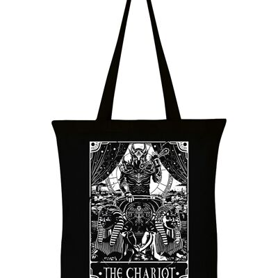 Deadly Tarot - The Chariot Black Tote Bag