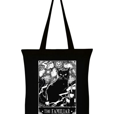 Deadly Tarot - The Familiar Black Tote Bag