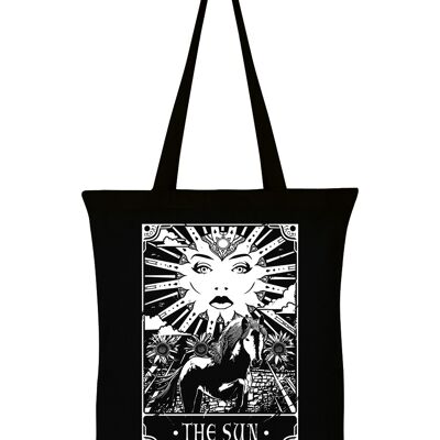Deadly Tarot - The Sun Black Tote Bag