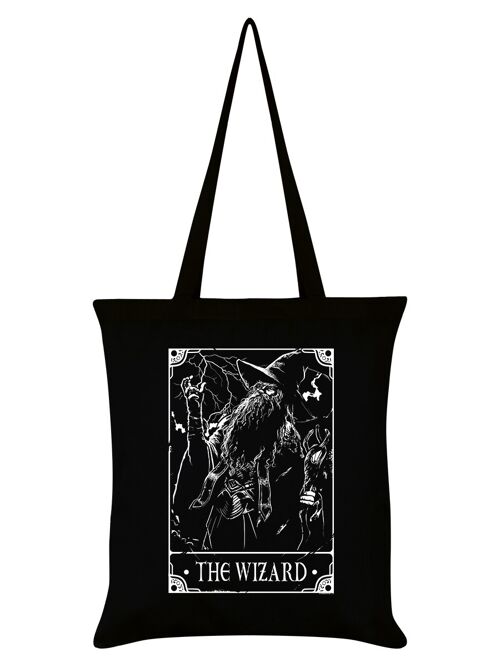 Deadly Tarot - The Wizard Black Tote Bag