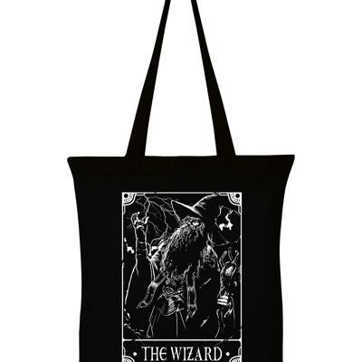 Deadly Tarot - The Wizard Black Tote Bag