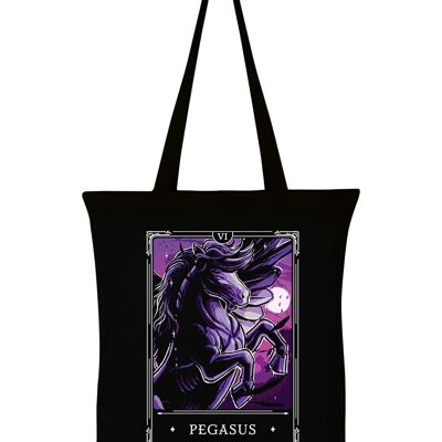 Deadly Tarot Legends - Pegasus Black Tote Bag