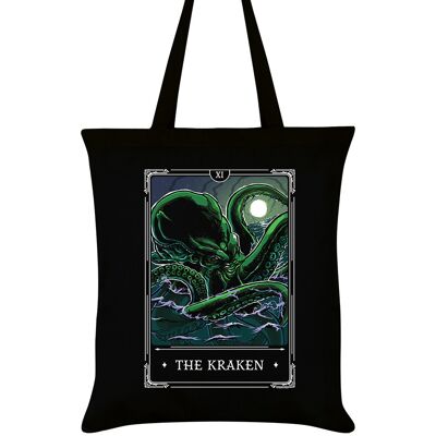 Deadly Tarot Legends - The Kraken Black Tote Bag