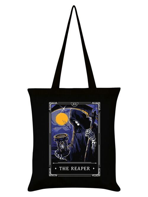 Deadly Tarot Legends - The Reaper Black Tote Bag