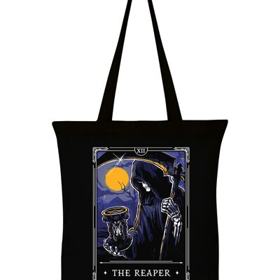 Deadly Tarot Legends - The Reaper Black Tote Bag