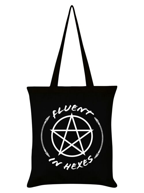 Fluent In Hexes Black Tote Bag