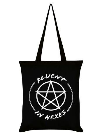 Courant dans les hexagones noir Tote bag 1