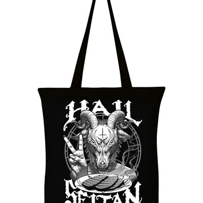 Hail Seitan Black Tote Bag