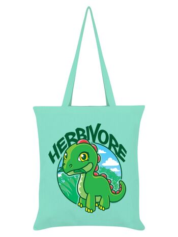 Herbivore Végétalien Végétarien Tote Bag Vert Menthe 1