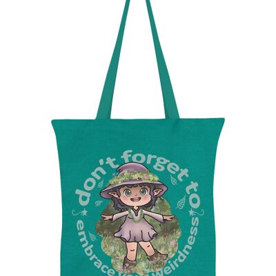 Kooky Witch abbraccia la tua stranezza interiore Borsa tote verde smeraldo