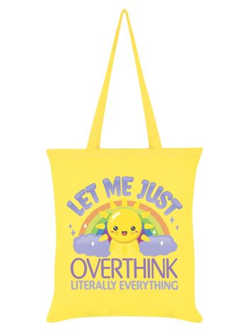 Laissez-moi juste trop penser littéralement à tout citron Tote bag 1