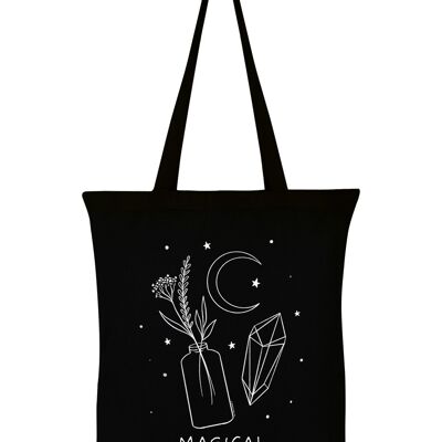 Magical Treasures Black Tote Bag