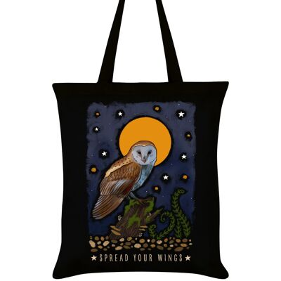 Majestic Flight Spread Your Wings Black Tote Bag