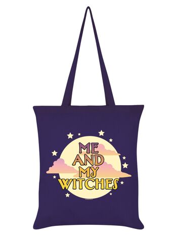 Tote bag violet moi et mes sorcières 1