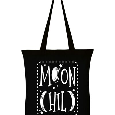 Moon Child Black Tote Bag