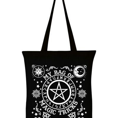 My Bag Of Magic Tricks Black Tote Bag