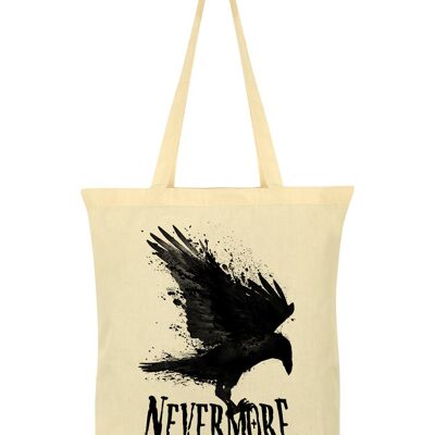Nevermore Creme-Einkaufstasche