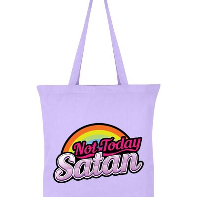 Not Today Satan Lilac Tote Bag