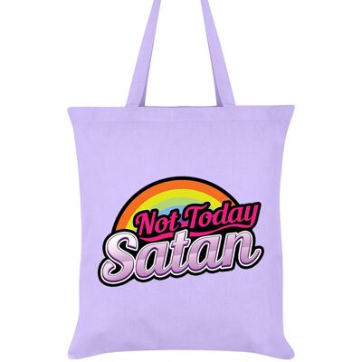 Not Today Satan Lilac Tote Bag