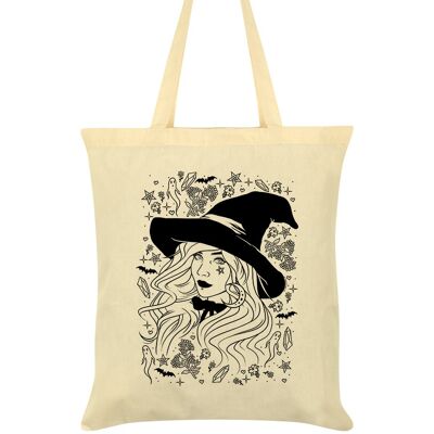 Psychic Witch Cream Tote Bag