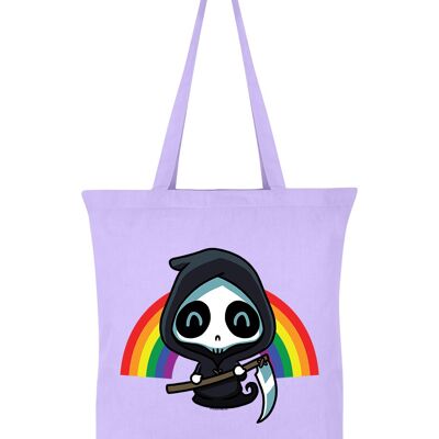 Rainbow Reaper Lilac Tote Bag