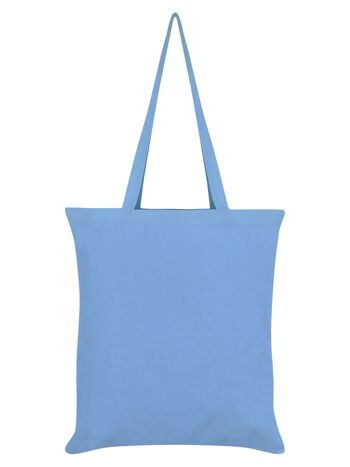 Chat effrayant va faire un tour bleu ciel Tote bag 2