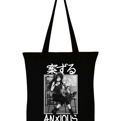 Tokyo Spirit Anxious Black Tote Bag