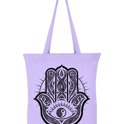 Unorthodox Collective Hamsa Hand Lilac Tote Bag