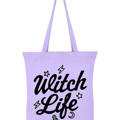 Bolsa de tela Witch Life Lila