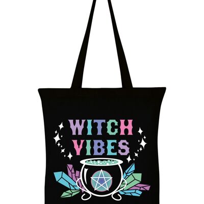 Witch Vibes Black Tote Bag