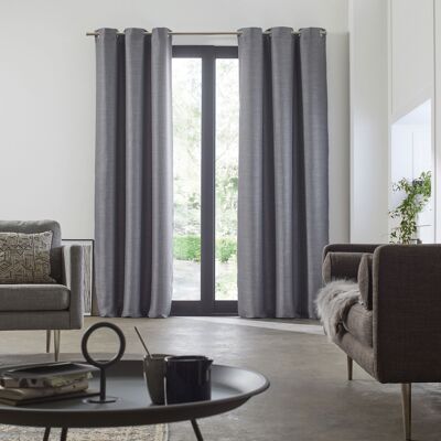 LINA Light beige eyelet curtain 145x280 cm