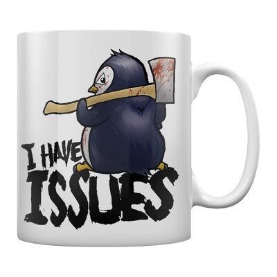 Taza Psycho Penguin Tengo problemas