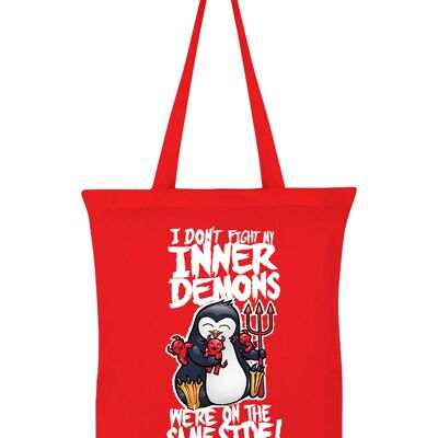 Psycho Penguin Inner Demons Rouge Tote bag