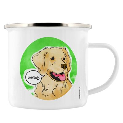 Cute But Abusive - Dumbass Enamel Mug