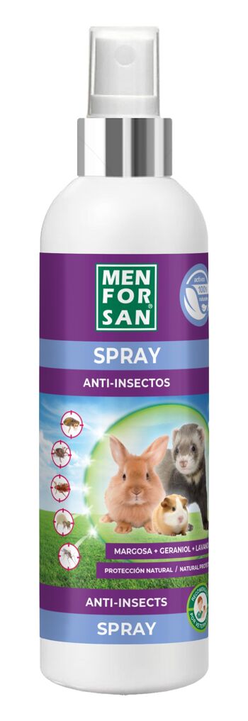 SPRAY ANTI INSECTES RONGEURS, LAPINS ET FURETS 125ML (12Ud/boîte)